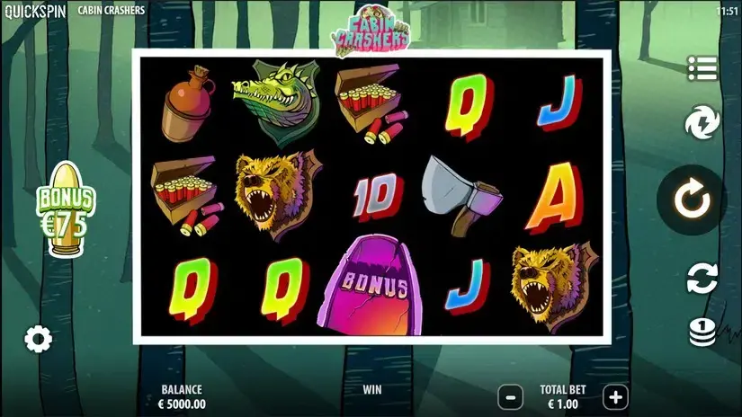 Cabin Crashers slot screenshot 