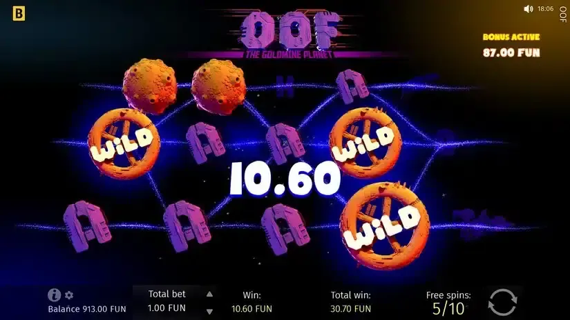 OOF The Goldmine Planet slot screenshot 5