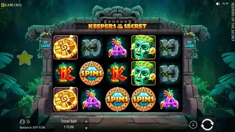Keepers of the Secret slot screenshot 2