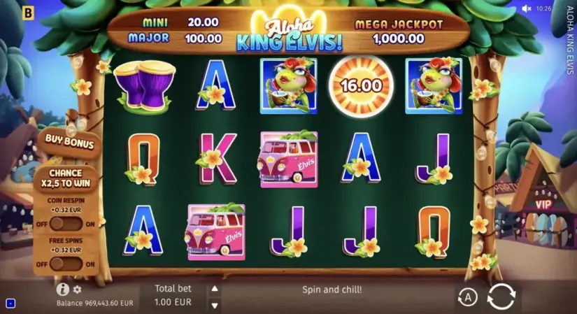 Aloha King Elvis slot screenshot 5