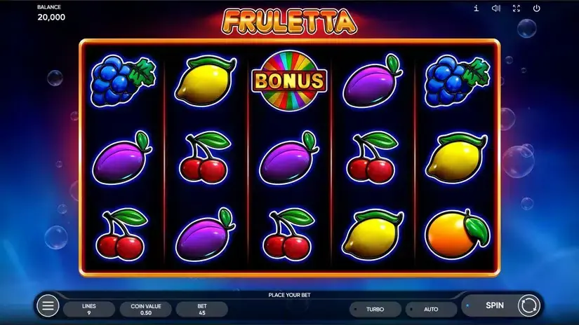 Fruletta slot screenshot 