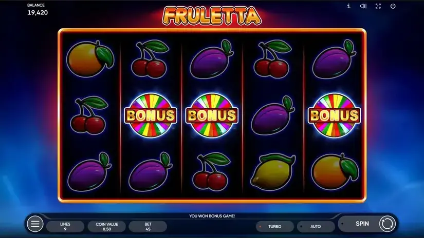 Fruletta slot screenshot 3