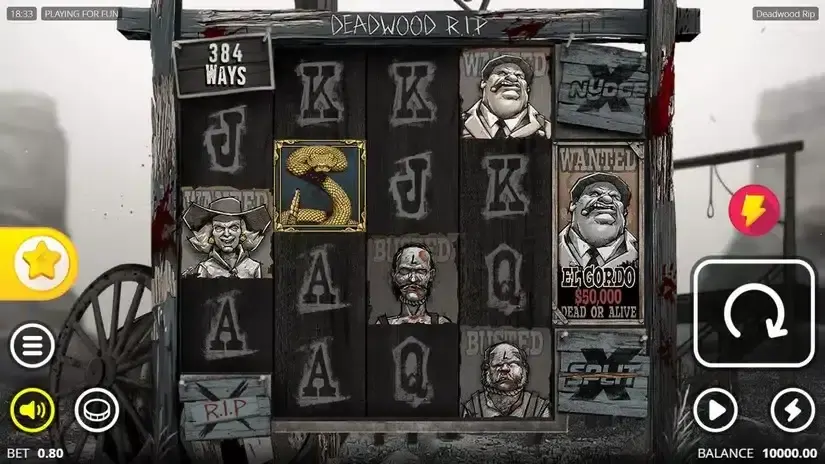 Deadwood R.I.P slot screenshot 