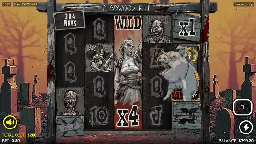 Deadwood R.I.P slot screenshot 4
