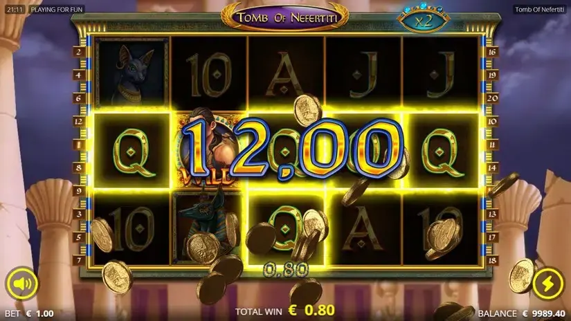 Tomb Of Nefertiti slot screenshot 4