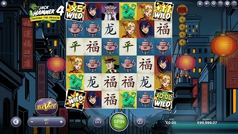 Jack Hammer 4 Chasing The Dragon slot screenshot 
