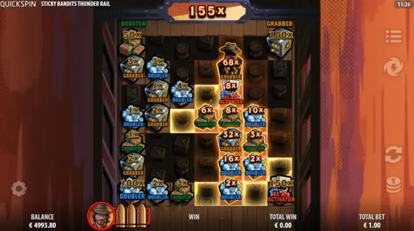 Sticky Bandits Thunder Rail slot screenshot 9