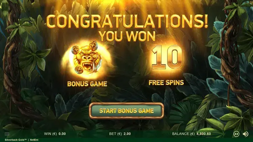 Silverback Gold slot screenshot 5