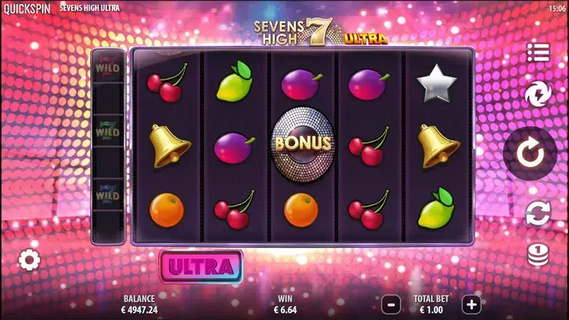Sevens High Ultra slot screenshot 