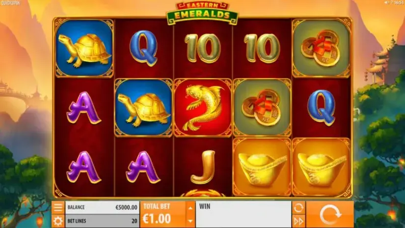 Eastern Emeralds slot screenshot 