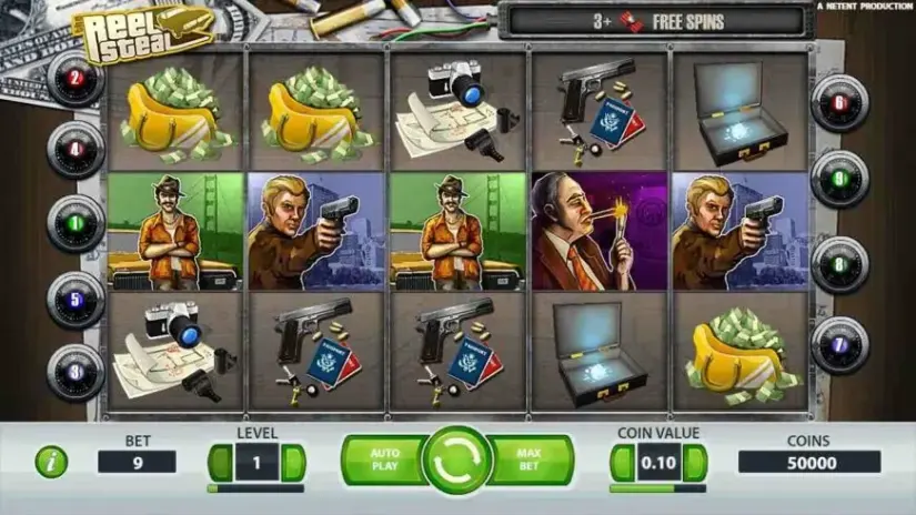 Reel Steal slot screenshot 