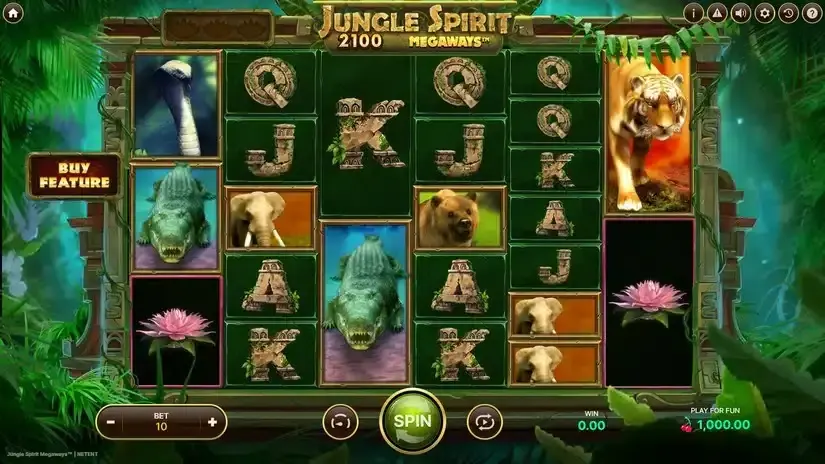 Jungle Spirit Megaways slot screenshot 