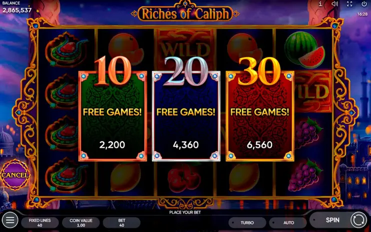 Riches of Caliph slot screenshot 8