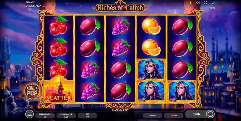 Riches of Caliph slot screenshot 