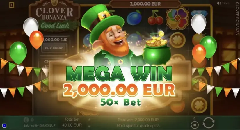 Clover Bonanza slot screenshot 10
