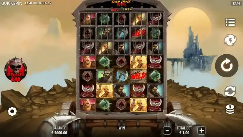 Cash Truck Begins slot screenshot 