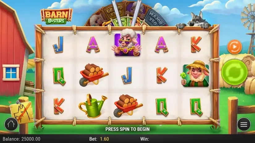Barn Busters slot screenshot 