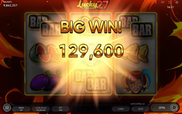 Lucky Streak 27 slot screenshot 7