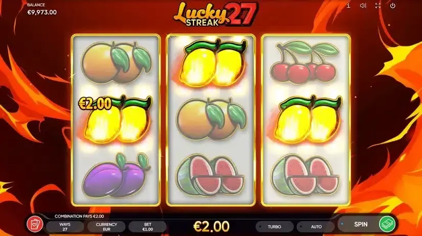 Lucky Streak 27 slot screenshot 2