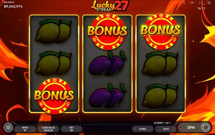 Lucky Streak 27 slot screenshot 5