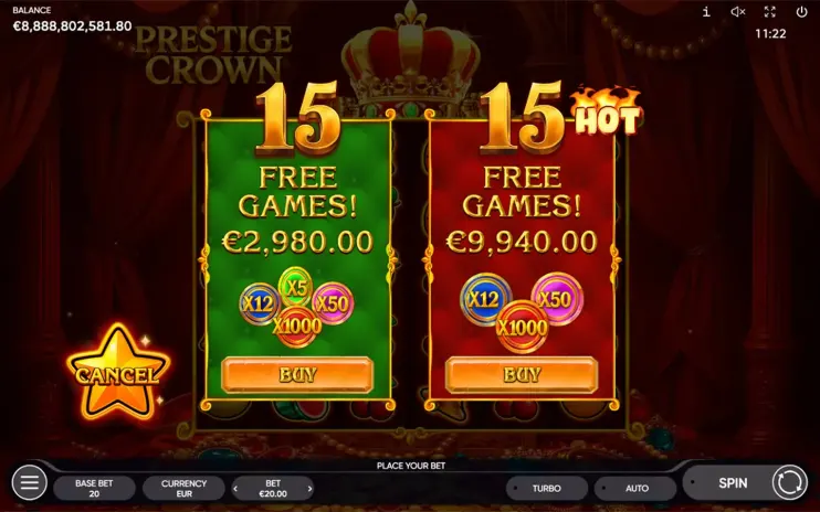 Prestige Crown slot screenshot 8