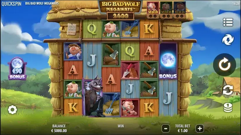 Big Bad Wolf Megaways slot screenshot 