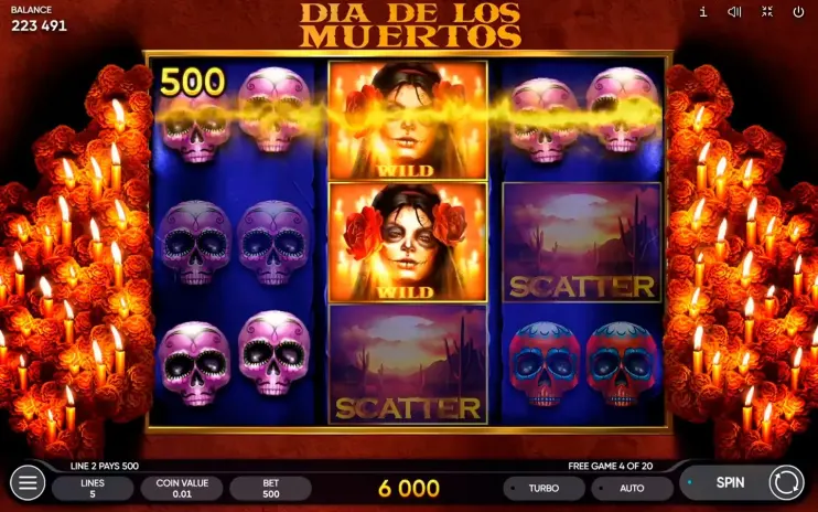 Dia de Los Muertos slot screenshot 7