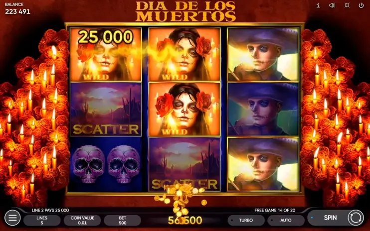 Dia de Los Muertos slot screenshot 8