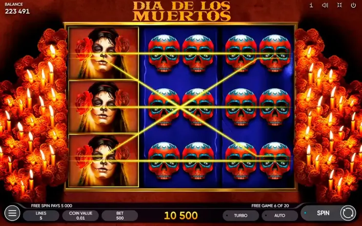 Dia de Los Muertos slot screenshot 9