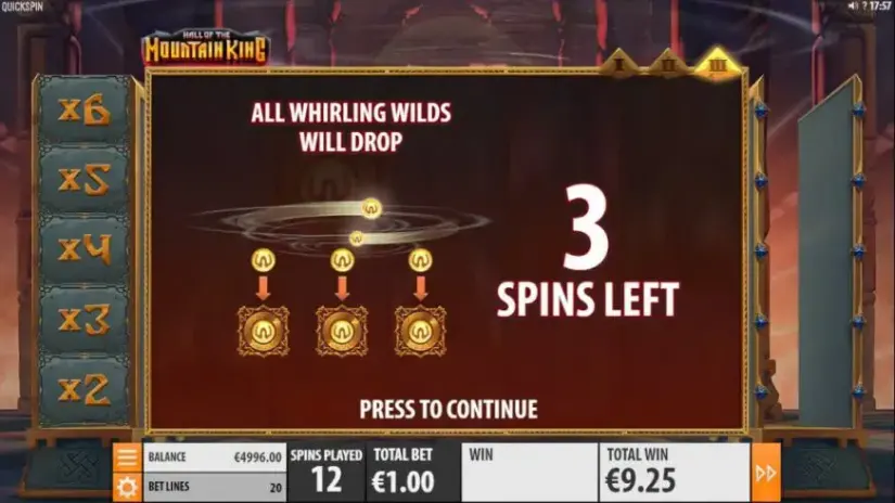 Hall of the Mountain King slot screenshot 7