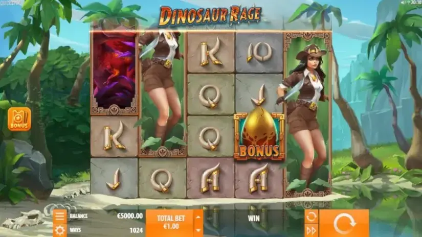 Dinosaur Rage slot screenshot 