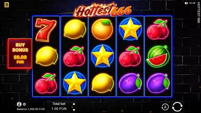Hottest 666 slot screenshot 