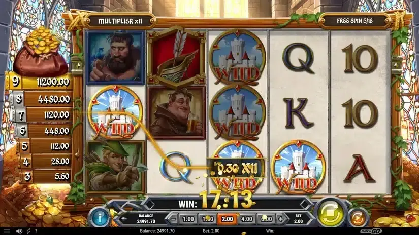 Sherwood Gold slot screenshot 8