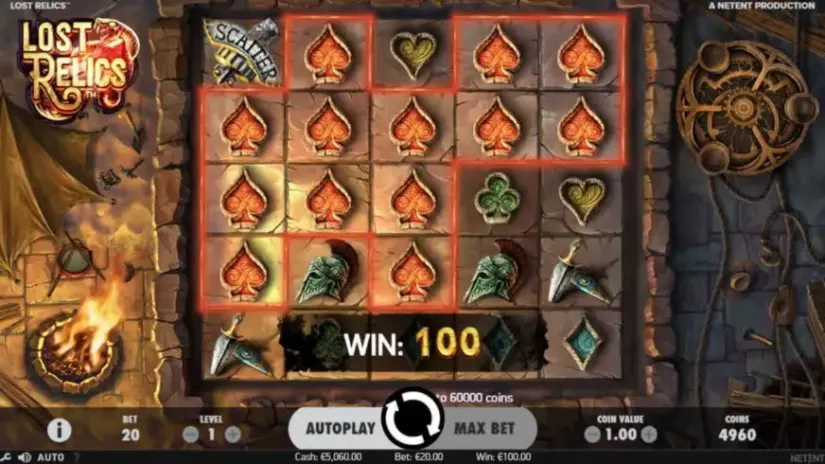 Lost Relics slot screenshot 