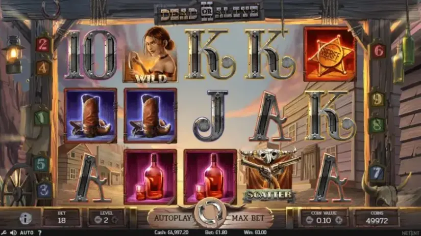 Dead or Alive 2 slot screenshot 