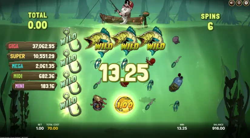 Rabid Randy Gone Fishing slot screenshot 5