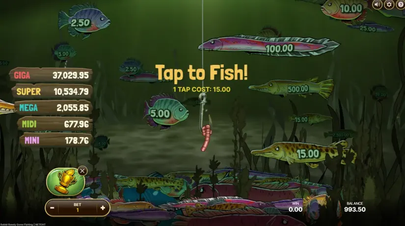 Rabid Randy Gone Fishing slot screenshot 4