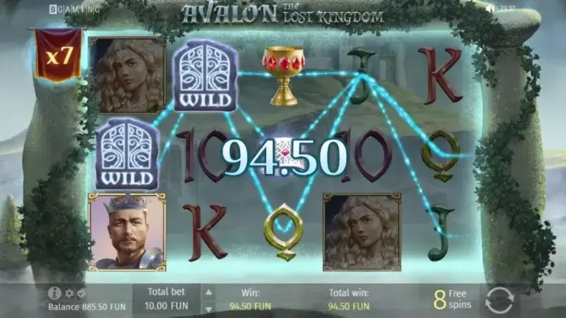 Avalon: The Lost Kingdom slot screenshot 6