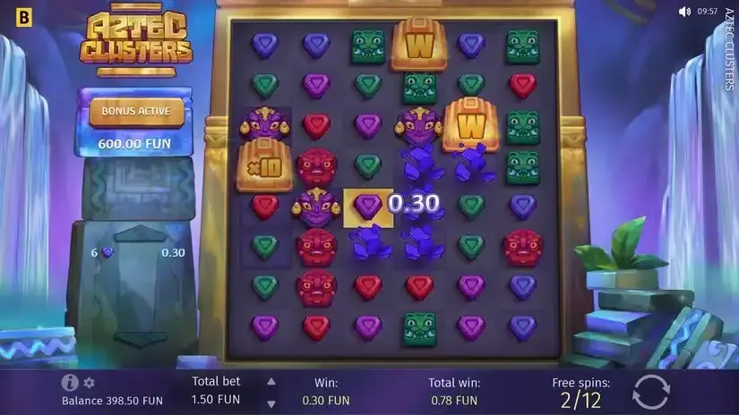 Aztec Clusters slot screenshot 4