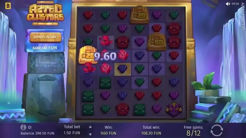 Aztec Clusters slot screenshot 5