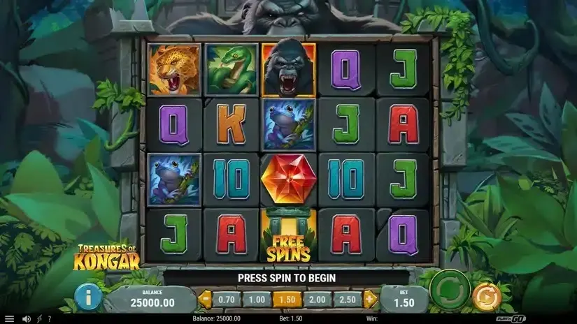 Treasures of Kongar slot screenshot 