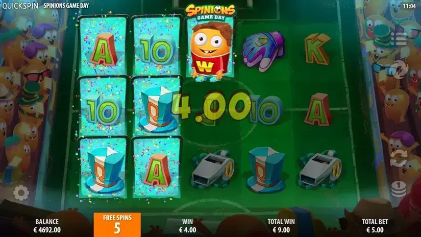Spinions Game Day slot screenshot 5