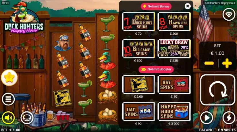 Duck Hunters Happy Hour slot screenshot 7