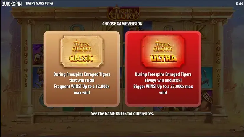 Tigers Glory Ultra slot screenshot 