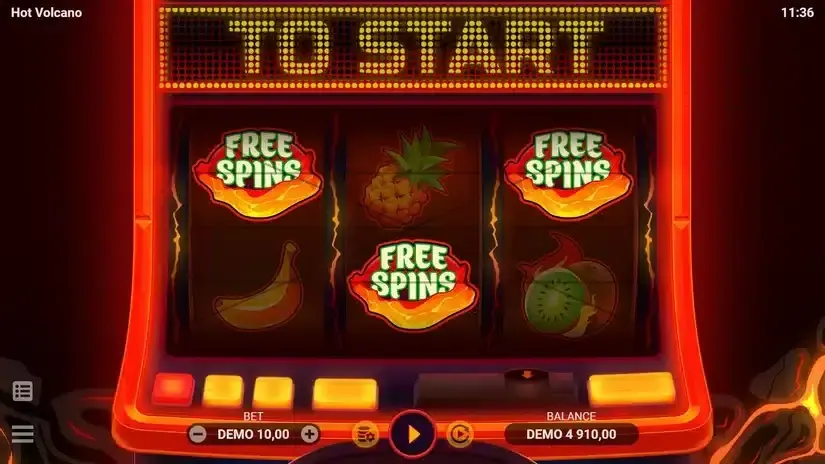 Hot Volcano slot screenshot 5