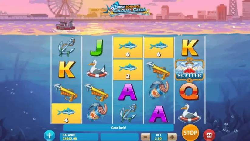 Boat Bonanza Colossal Catch slot screenshot 7