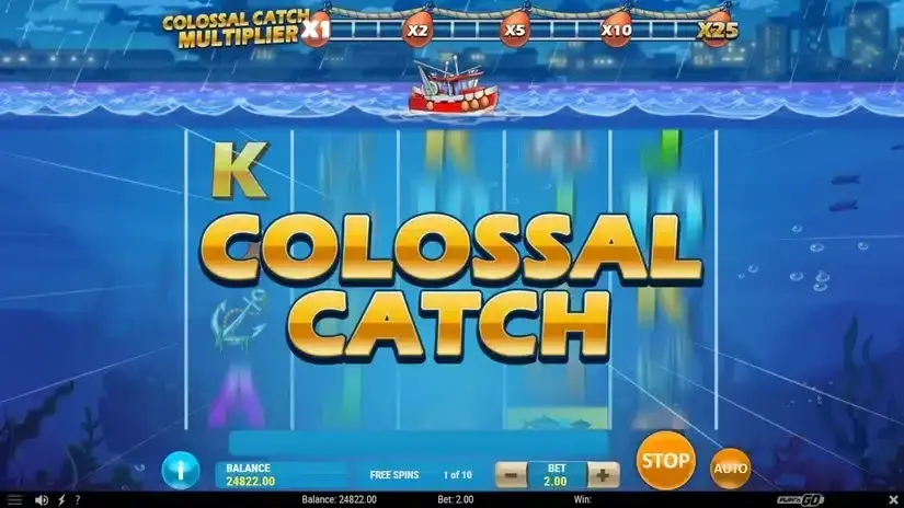 Boat Bonanza Colossal Catch slot screenshot 5