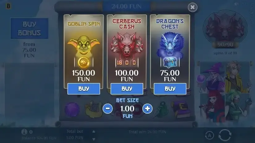 Adventures slot screenshot 2