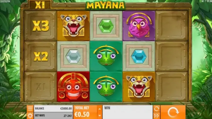 Mayana slot screenshot 