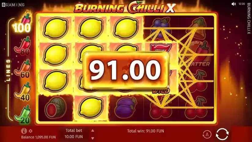 Burning Chilli X slot screenshot 4